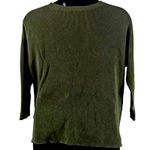 Halogen NWOT Women’s Dark Green Lightweight Crew Neck Pullover Sweater Size XL Photo 2