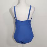 Nicole Miller One-Piece Blue Swimsuit Size Medium NWT Blue One-Piece Swimsuit Photo 2