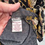JM Collection Vintage  Button Front Shirt XL Black Brown Animal‎ Print Mob Wife Photo 6