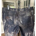 Frank Lyman Reversible Jeans Women's XL Animal Print Snake Leopard Pants Stretch Photo 4