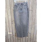 Good American  Tube Denim Maxi Skirt in Black Size 4/27 MSRV $189 Photo 3