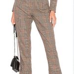 Tularosa Aimee Pant in Classic Brown Plaid Small Photo 0