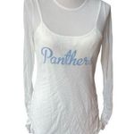 NFL Team Apparel All Sports Couture Carolina Panthers Tank Top with Mesh Cover Photo 0