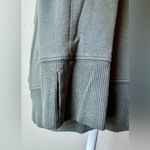 EXPRESS Wild At Heart Cold Shoulder Sweatshirt Dark Sage-Gray Size S Photo 8