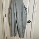 Ladies Italian Lagenlook 2 Pocket Front Tie Comfy Cotton Jumpsuit Gray Size undefined Photo 7