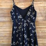 Everly Navy Blue Dragonfly Spaghetti Strap Mini Dress Size Medium Photo 1