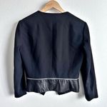 Michael Kors | Italian Black High End Faux Leather Wool Peplum Zipper | Size 8 Photo 1