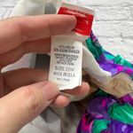 Maxine of Hollywood Vintage  One Piece Swimdress Purple Teal Floral Size 20W Belt Photo 7