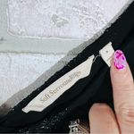 Soft Surroundings Avedon Chiffon Black Metallic Thread Crop Leg Jumpsuit Size S Photo 9