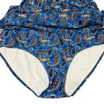 Perona Blue Paisley One Piece Swim Dress Plus Size 22W Swimsuit Photo 3