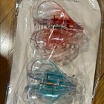 Ettika  Heart Hair Clips - Pink and Blue Photo 2