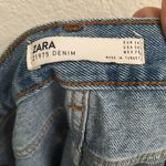 ZARA  Z 1975 high waisted high rise straight leg light wash denim jeans 6 Photo 4