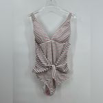 Shoshanna 
Sport Stripe Rib‎ Tie Waist One Piece size 12 NWT Photo 4