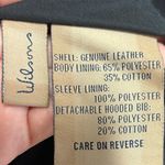 wilson's leather Vintage Wilson Jacket size small Black Motorcycle Suede Genuine Leather Zip up Photo 7