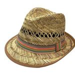 Sun 'n Sand Hatwear Straw Fedora in Natural Tan Photo 0