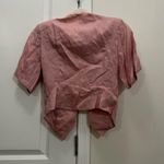 Max Mara  Pink Linen Cropped Jacket Size 4 US Photo 4