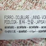 ZARA Tweed Cropped Top Pink Cream Gold Size Medium Photo 5