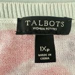 Talbots  Womens Pullover Sweater Lightweight Floral Size 1X Petite Art Feminine Photo 3