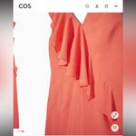 COS RUFFLED JUMPSUIT - ORANGE |  fall NWT $155 casual formal boho contemporary Photo 2