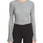 Emporio Armani  Bi-Color Ribbed Flare Long Sleeve Sweater, NEW, Size US 14, IT 50 Photo 6