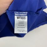 FIGS Technical Collection Royal Blue V-Neck Scrub Top Women's Size S Photo 3