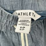 Athleta Women's Blue Cabo Wide Leg Linen Pants Size 6P Photo 4