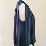 For Cynthia  black pleated overlay blouse size large Photo 5