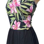Longitude  Swimdress One Piece Swimsuit Swim Dress Tropical Floral 22W Photo 1