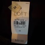 Loft Gray Casual Midi Sweater Dress with Long Sleeves and V-Neck Photo 8