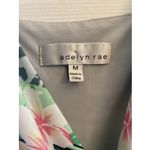 Adelyn Rae  Womens Medium Leopard Palm Midi Dress V Neck Euro Travel Glam Photo 2