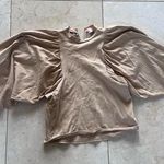 Moussy Vintage FORM SPERION TOP Sz XS Light Beige Tan Photo 0