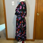 Parker  asymmetrical hem long sleeve silk blend floral dress size S NEW‎ Photo 2
