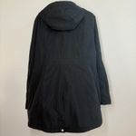 Ralph Lauren Lauren‎  Black Hooded Sherpa Lined Zipper Snap Closure Large Jacket Photo 7