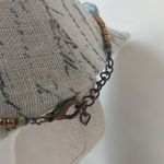 Brown and teal beaded necklace Photo 1