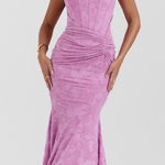 House Of CB HOUSE OF‎ CB 'Cesca' Rose Pink Floral Maxi Dress NWOT size XS Photo 0