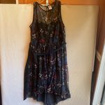 Disney Black Floral High Low Dress Photo 4