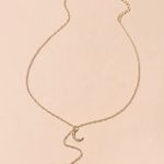 Boutique Moon & Star Rhinestone Lariat Necklace  Photo 1
