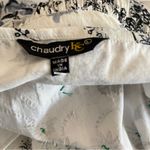 NWT CHAUDRY KC Black & White Cotton Mini Dress Sequin Details, Large Photo 6