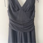 EXPRESS Vintage Y2K 100% Silk Shell Black V-Neck Mini Dress A-Line Sleeveless 12 Photo 10