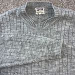 VTG Society Knit Cable Knit Crew Neck Sweater Pullover Acrylic Gray Womens Size M Photo 1