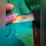Tweed Emerald Green 1 Button Rope Edges Blazer 4 Deep Pockets & Belt Sz M/L Size M Photo 12
