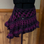 Handmade Purple crochet skirt/coverup  Photo 0
