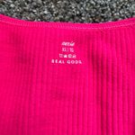Aerie  offline Hot Pink Ribbed Tank sports bra bralette nwot Photo 1