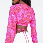 Princess Polly  Marlen Long Sleeve Top Pink Photo 2