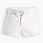 Levi's COPY - Premium 501 Original Fit High Rise Women's Shorts White Size 26 Photo 0