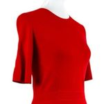 Banana Republic Sweater Dress Elbow Sleeves Round Neck Cherry Red Women’s Small Photo 5
