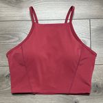 Buffbunny Collection Buffbunny Ivy Long Line Crop Lace Up Sports Bra Red Size Small Photo 0