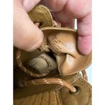 st. john's bay Womens Boots Sz 6.5 Yumma Cognac Stacked Heel Lace Up Brown NEW Photo 9