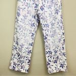 Isabel Marant Floral High Rise Straight Leg Jeans Ecru Size 42/10 Photo 4
