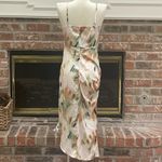 SheIn Green & orange abstract patterned satin dress / XS / Excellent condition Photo 4